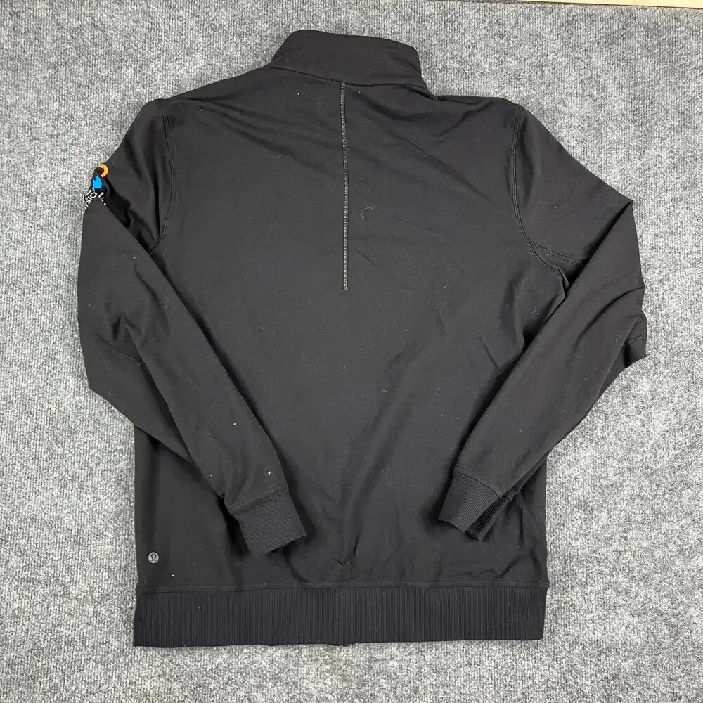 Lululemon Black Jacket Mens XL Full Zip Lightweight Stretch Casual Outdoor Layer